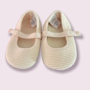 Janie & Jack knit Mary Jane shoes